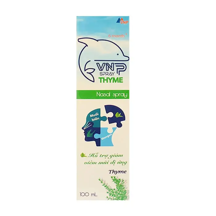 VNP Spray Thyme 100ml - Dung dịch muối biển xịt mũi